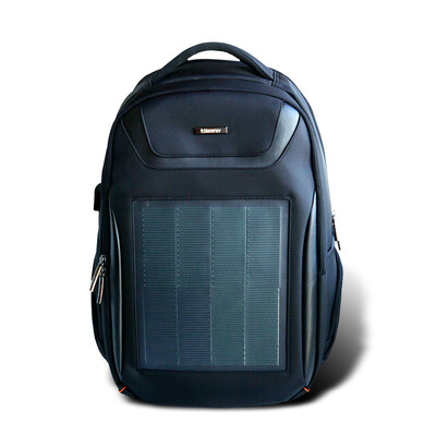 

Hanergy 106w thin film solar power backpack smart men&women charging business casual outdoor charging backpack computer backpack