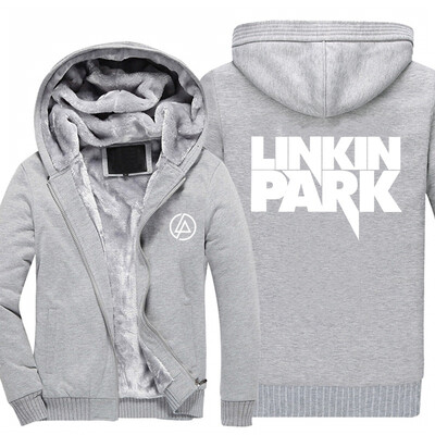 

2018 New hot Linkin Park print Hooded hoodies 2017 new man autumn winter long thick sweatshirt size 5XL