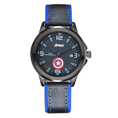 

Дисней (Disney) детские часы Man Wei US captain 3 серии мальчик мультфильм кварцевые часы 82002L