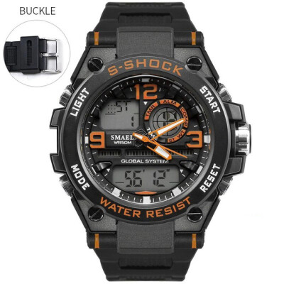 

SMAEL Luxuly Mens Wrist Watch Gold Digital Watch Man Waterproof 50m LED Clock Man Digital Watch Man Sport Watch  hock