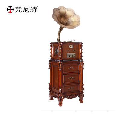 

Fennessy F1877-62X Wood Handmade Vintage Antique Phonograph Виниловый рекордер Vintage Record Player