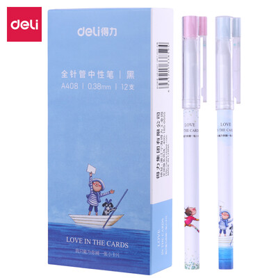 

Deli deli a few meters 12 038mm gel pen full needle pen pen pen black A408