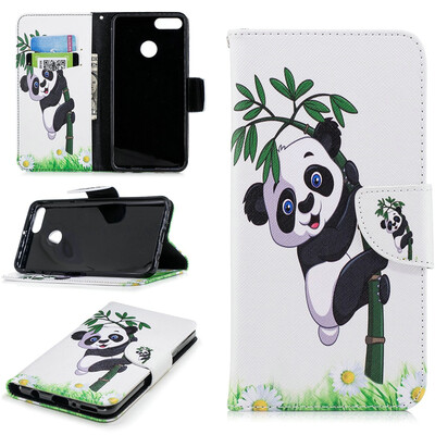 

BEFOSPEY Painting PU LeatherSoft TPU Card Slot Stand Wallet Case For Huawei Y92018593