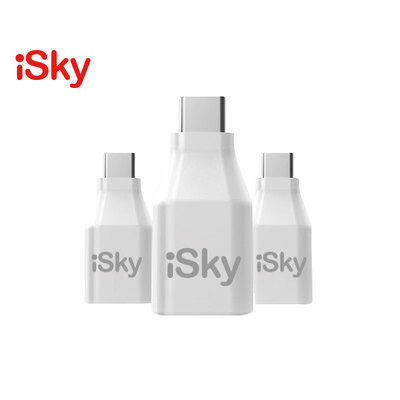 

USB C Adapter USB3.0 Converter for Mackbook Pro iSky Support OTG 3Pack