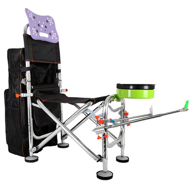 

Easy Tour Easy Tour Portable Fishing Chair Fishing Tackle Fortress Outdoor Fishing Chair Adjustable Back Folding Chair Umbrella Stand Multi-function Fishing Chair Set Comfortable