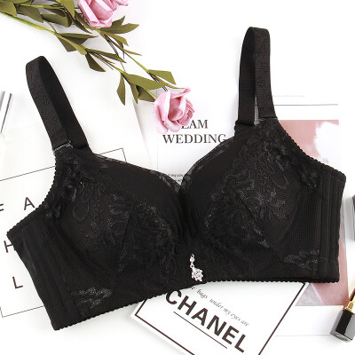 

Xia Weifang bra small chest MM no steel ring gathered underwear lace tube top cross comfortable thin section B cup bra 8791 black B75