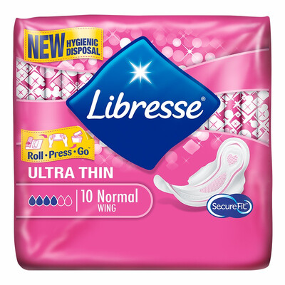 

кривой блеска (Libresse) гигиенические салфетки 284mm 24 формы утечки предупреждения листа сухой мгновенной всасывания типа Extended ежедневное количество [Европейский импортируется]