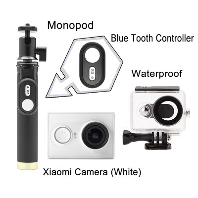 

Xiaomi XiaoYi Sport CamXiaomi Bluetooth 41 10M Remote Shutter ControllerBlack Waterproof CaseSelfie Extendable Stick Monopod