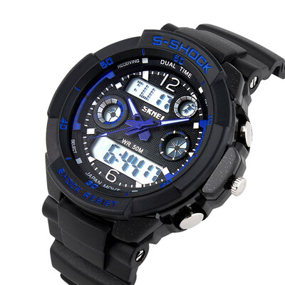 

skmei 9031men моды аналоговых и цифровых спортивных часов led