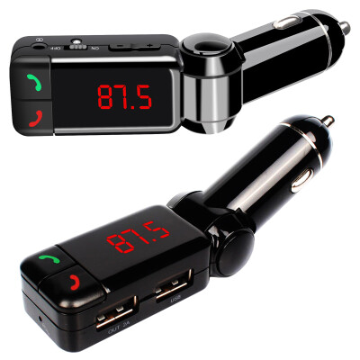 

Car Kit MP3 Music Player Wireless Bluetooth FM Transmitter Radio With 2 USB Port