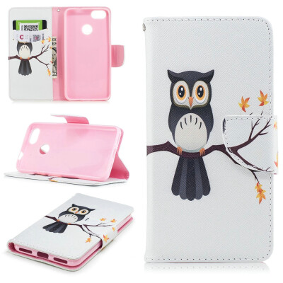 

BEFOSPEY Painting PU LeatherSoft TPU Card Slot Stand Wallet Case For Huawei P9 lite mini50" Y6 Pro2017