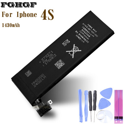 

FGHGF Phone Battery For Apple Phone Iphone 4S 38V 1430mah Replacemen Repair 0 cycle With Tools Kit