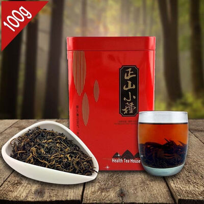 

AAAAA Lapsang Souchong Black Tea 100g Chinese Smokehouse Good Taste Smoked Red Tea With Gift Box Packing premium quality tea