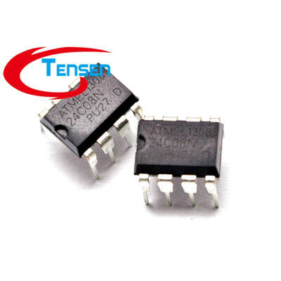 

10Pcs/Lot 24C08 AT24C08 AT24C08N-10PU-2.7 DIP-8 2-Wire Serial EEPROM 8K BIT