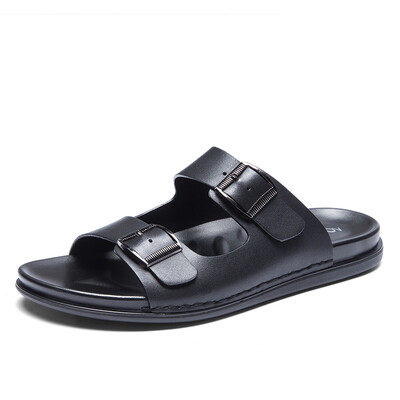 

Aokang Aokang Sandals Korean Comfort Sandals Convenient Sandals Men 183730034 Black 41 yards