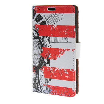 

MOONCASE чехол for Sony Xperia Z4V Кожа флип держатель кошелек стиль карты и Kickstand крышки случая [Симпатичные шаблон] дизайн / a10