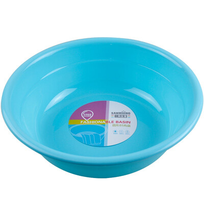 

Three beautiful home plastic pot wash basin 7063 color random 30cm