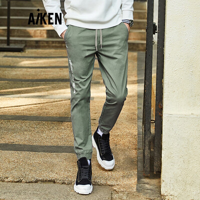 

Aiken Aiken Senma brand mens casual trousers AK118171205 Navy Blue S