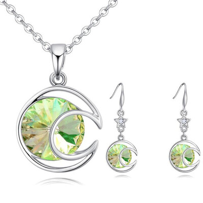 

Fashion Jewelry Sets High Quality Necklace Sets For Women Jewelry Crystals Unique Round Design