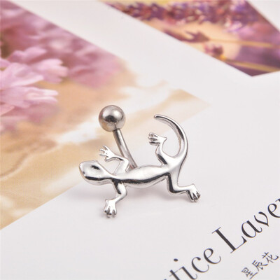 

Мода Женщины Bellybutton Сексуальное пирсинг тела Ombligo Ювелирные изделия Gecko Lizards Animal Anti Аллергический материал Медиц
