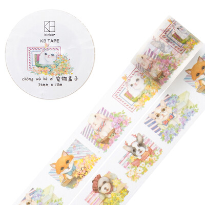 

Kinbor hand book&paper tape 15mm10m cute color hand book sticker dumpling bird DTB64178