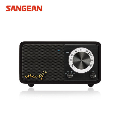 

SANGEAN Mozart MOZART Silent Black Wooden Radio Portable Wireless Bluetooth Speaker Mini Speaker