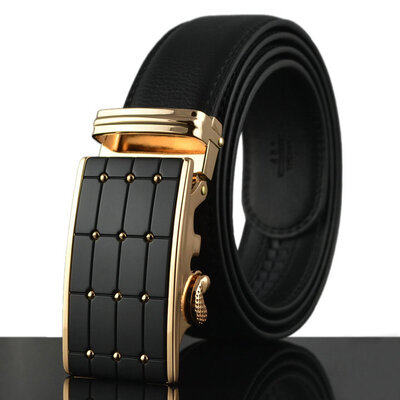 

Male Waist Belts Genuine Leather Automatic Men Belt Cinturon Hombre Ceinture Homme Designer Cinto Masculino High QualityLY751-3
