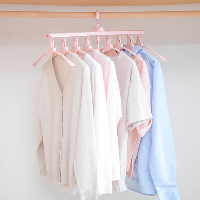 

multi-purpose drying rack folding clothes support multi-layer hangers hangers magic hangers one eight clips 1 Pack