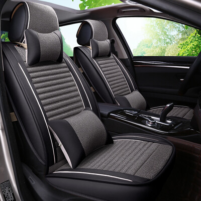 

BOLISH five four seasons GM car seat car seat cushion winter cushion imitation linen health all-inclusive car seat cover car seat cover business 01 luxury black gray
