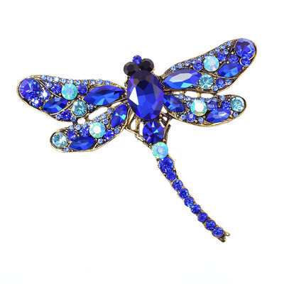 

CINDY XIANG Crystal Vintage Dragonfly Brooches для женщин Большая брошь для брошюр для насекомых Pin Fashion Dress Coat Accessorie