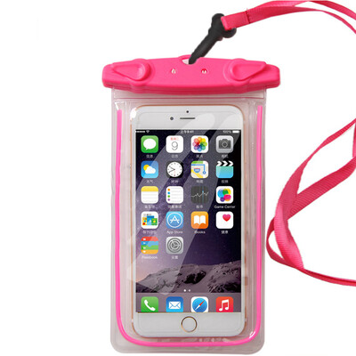 

Gagarin JAJALIN mobile phone waterproof bag waterproof cover swimming bag waterproof bag diving set hot spring mobile phone waterproof bag pink