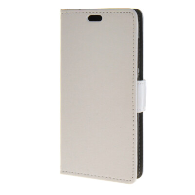 

MOONCASE Simple style Leather Wallet Flip Card Stand Back Case Cover for Huawei Ascend Y520 White