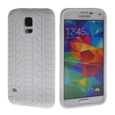 

MOONCASE шин кожа Мягкие гибкие гель ТПУ Оболочка задняя крышка чехол для Samsung Galaxy I9600 S5 Белый