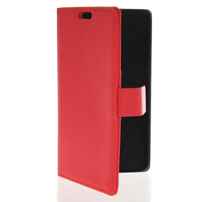 

MOONCASE Slim Leather Side Flip Wallet Card Slot Pouch Stand Back Case Cover for Motorola MOTO X2 XT 1097 Red