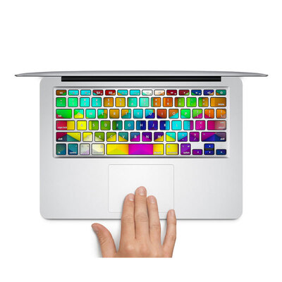 

GEEKID@Macbook Pro retina 13 keyboard decal sticker individual keys protector Colorful Macbook Air 13 keyboard decor sticker