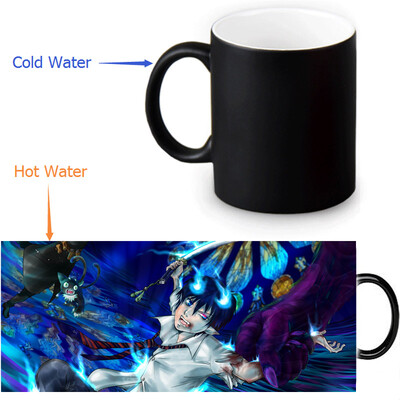 

Ao no Exorcist 350ml/12oz Heat Reveal Mug Color Change Coffee Cup Sensitive Morphing Mugs Magic Mug Milk Tea Cups