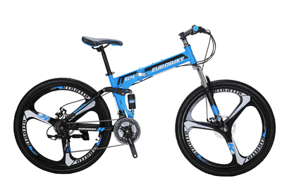 

26 "откидных горный велосипед shimano 21 скорости тормоза - дисковые колеса велосипедов полное прекращение байк складные маг сине