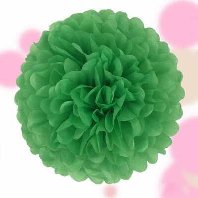 

6inch 1piece pompon Tissue Paper Pom Poms Flower Balls for wedding room Decoration Party Supplies diy craft paper flower