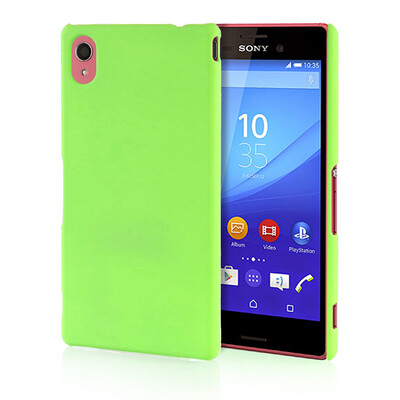 

MOONCASE Hard Rubberized Rubber Coating Devise Back ЧЕХОЛ ДЛЯ Sony Xperia M4 Green