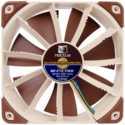 

Owl (NOCTUA) NF-F12 PWM 12cm fan (intelligent temperature control / 4 pin cold exhaust fan / U12S fan