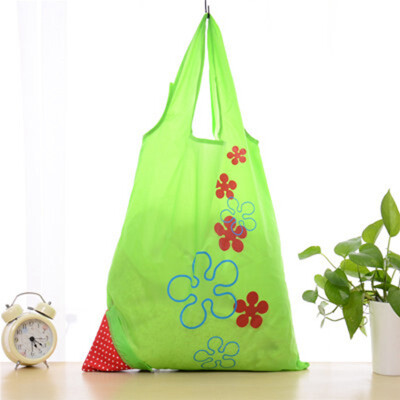 

mymei Lady Cute Eco Shopping Bag Strawberry Reusable Foldable Tote Bag Shopper GREEN