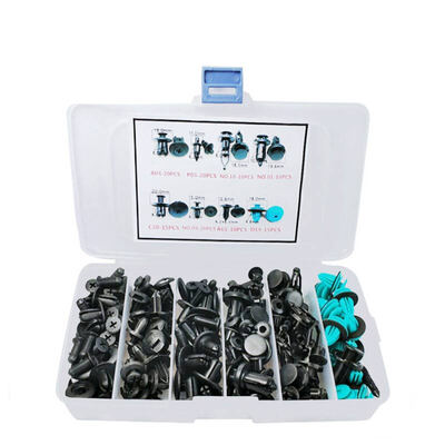 

CNIKESIN HZ13 120PCS Смешанный автозажим для автомобилей Автомобильный пластиковый винт Заклепки Зажимы для автомобильного бампера Fender Retainer Фиксированный клип для Honda Toyota
