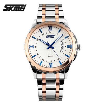 

men luxury brand Skmei quartz watch men full steel wristwatches dive 30m Fashion sport watch relogio masculino