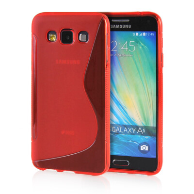 

MOONCASE S - Line Soft Flexible Silicone Gel TPU Skin Shell Back ЧЕХОЛ ДЛЯ Samsung Galaxy E5 / E500 Red