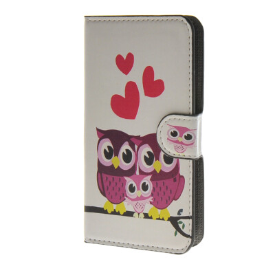 

MOONCASE Owl style Leather Wallet Flip Card Slot Stand Pouch Case Cover for HTC Desire 620 A15