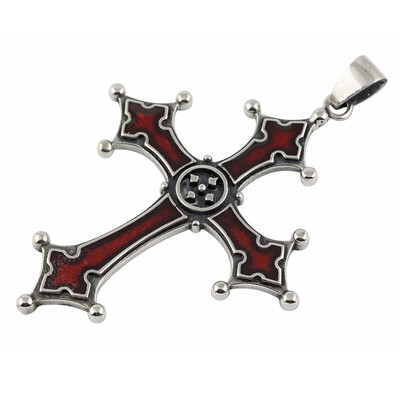 

Hpolw Fashion vintage new style hot-selling stainless steel casting cross pendant necklace High Quality pendant steel