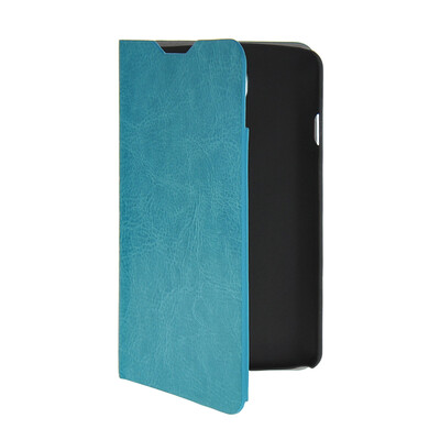 

MOONCASE Slim Leather Side Flip Wallet Card Slot Pouch Stand Shell Back ЧЕХОЛ ДЛЯ LG F70 Blue