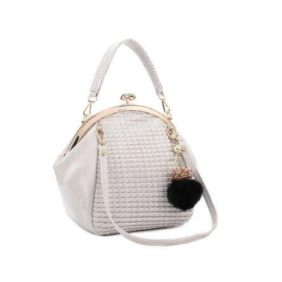 

New fashion women handbags leather snakeskin folds portable shoulder tote bag messenger bag ladies bag clip shell tide