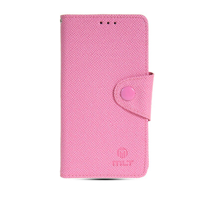 

MOONCASE Classic cross pattern Leather Side Flip Wallet Card Slot Pouch Stand Shell Back Case Cover for Samsung Galaxy A5 Pink