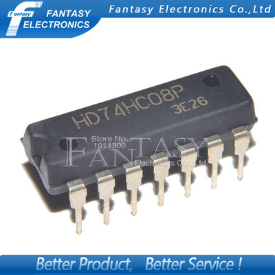 

50PCS HD74HC08P DIP14 HD74HC08 74HC08P DIP new&original IC free shipping